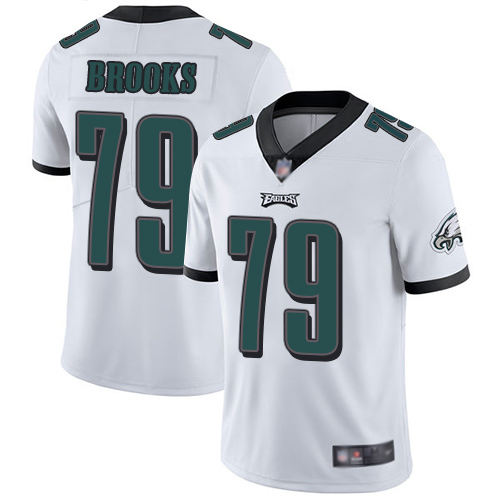 Men Philadelphia Eagles 79 Brandon Brooks White Vapor Untouchable NFL Jersey Limited Player Football